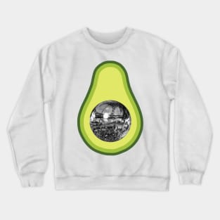 70's Discoball Avocado Pit Crewneck Sweatshirt